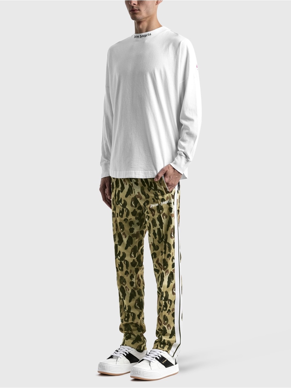 Palm Angels Leo print tech fabric track pants - Picture 5 of 8